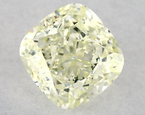 GIA 1.51 Carat Fancy Yellow Green-VS1 Cushion Modified Cut Diamond